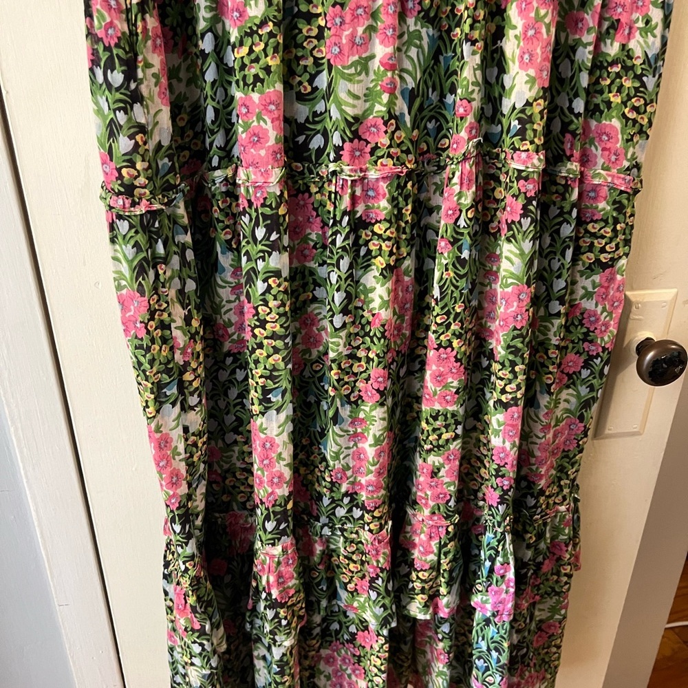 Banjanan Floral Maxi Dress - Pink and Green - Picture 8 of 11